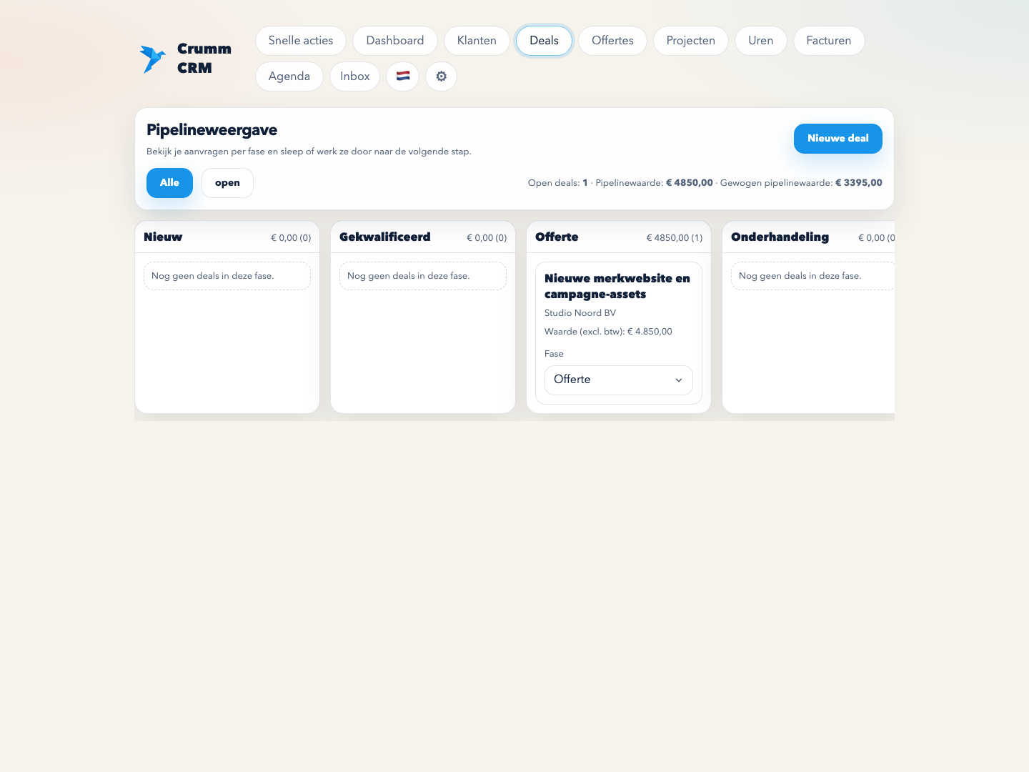 crumm CRM for small business owners